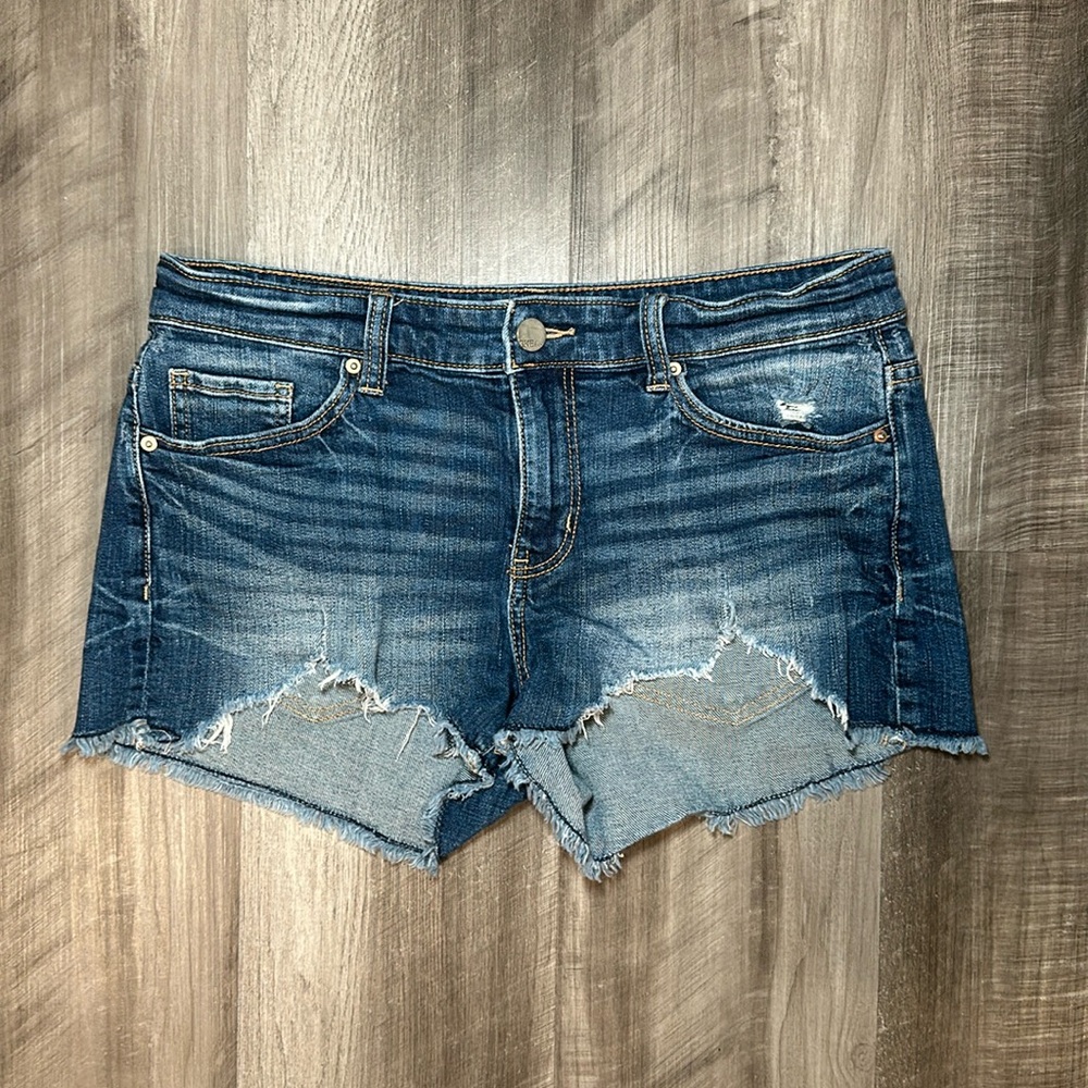 BKE Stella Mid-Rise Cut Off Jean Shorts - 27